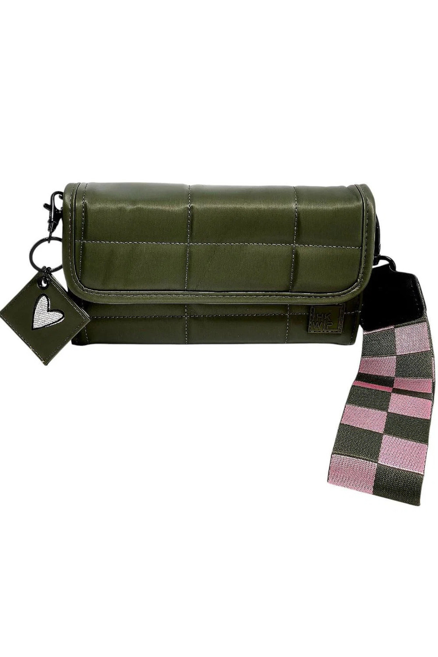 Shawn Killinger x IHKWIP Checkmate RFID Wallet with Wristlet Olive